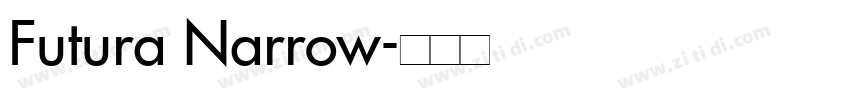 Futura Narrow字体转换